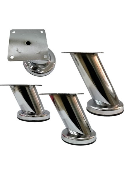 Dereceli Eğimli Dolap Ünite Vestiyer Ayağı Krom 10 cm 4 Adet Masa Ayakları Gri modelleri
