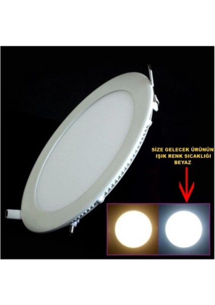 Slim-6 6W Yuvarlak LED Panel Spot Sıva Altı S.a. 6400K Beyaz fırsatları