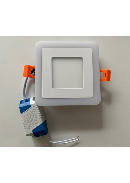 2 Adet Çift Renkli 3 3 W LED Panel Sıva Altı Kare Spot Armatür (Kırmızı - Gün Işığı) modelleri