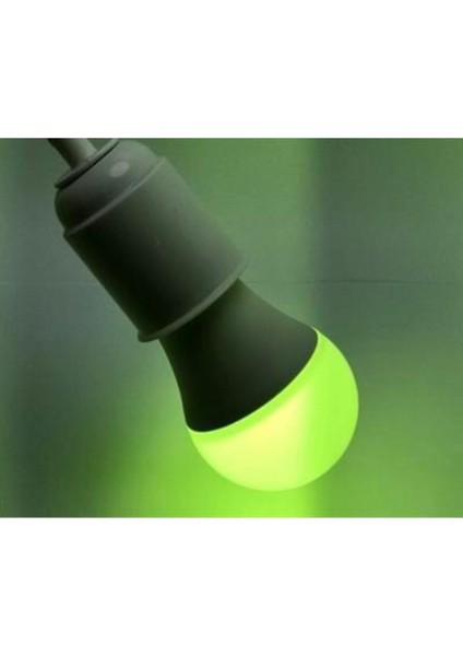 Renkli LED Ampul Yesil 6W Tekli Beyaz Işık E27 LED Ampul 6 Watt Yok modelleri