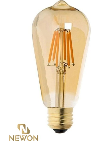 Flamanlı Rustik LED Ampul Dekoratif Vintage Aydınlatma Tasarruflu LED Ampül Rustik LED Ampul Tekli G