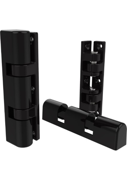 Pimapen Pvc 90 mm Siyah Quick (Fast) Pencere- Kapı Menteşesi Siyah 2 Adet 2'li Pencere Menteşesi