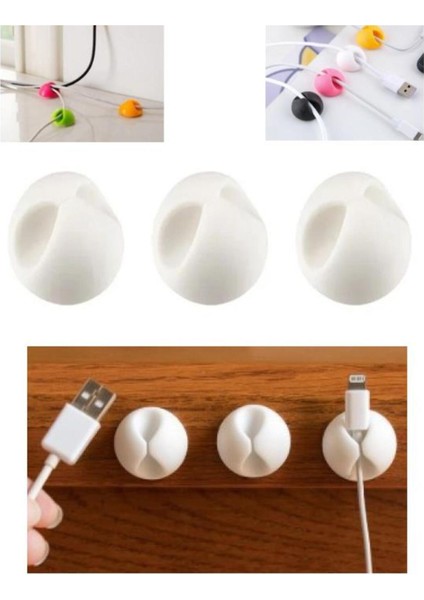 Kablo Sabitleyici Klips Organizer Kablo Düzenleyici Sabitleme Klipsi Dağınıklık Toparlayıcı Kablo Dü indirimleri