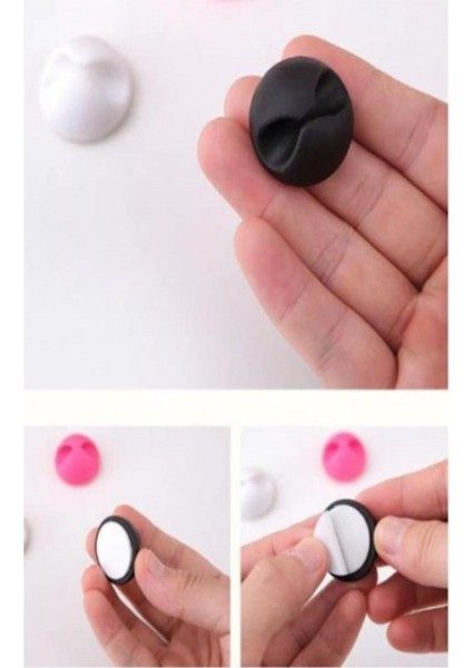 Kablo Sabitleyici Klips Organizer Kablo Düzenleyici Sabitleme Klipsi Dağınıklık Toparlayıcı Kablo Dü