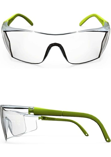 Laboratuvar Gözlüğü Şeffaf Camlı Koruyucu Gözlük Laboratuvar Gözlüğü