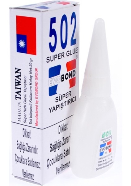 502 Super Glue Süper Yapıştırıcı Taıwan Japon Yapıştırıcısı < Sabit Seçenek 1 Değeri > Tekli Tr Fati