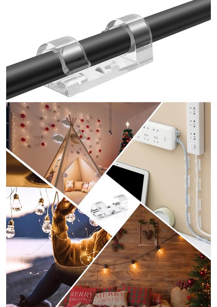 20LI Şeffaf Kablo Sabitleyici Düzenleyici Klips Duvar Fayans Cam Yapışkanlı Kablo Tutucu Toparlayıcı fiyatları