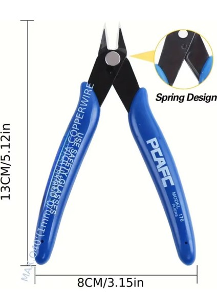 Elektronikçi Tip Mini Yan Keski Hassas Dip Tel Kesimler Için Model 170 Mini Elektronikçi Yankeski Cn