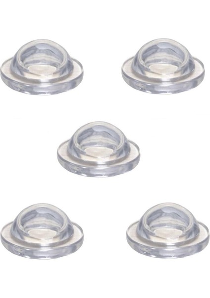 5 Adet Yapışkanlı Kapı Kolu Stoperi Silikonlu Şeffaf Duvar Tamponu