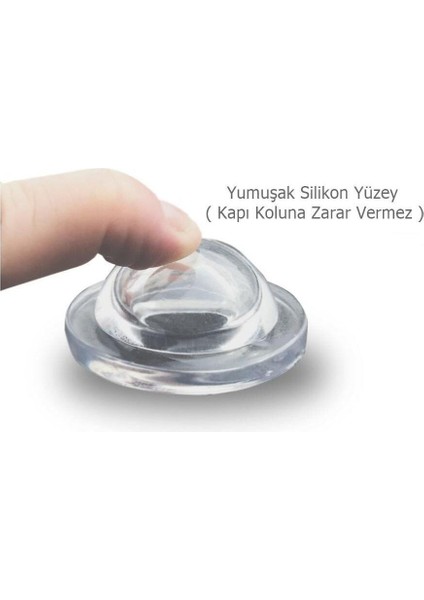 5 Adet Yapışkanlı Kapı Kolu Stoperi Silikonlu Şeffaf Duvar Tamponu fırsatları