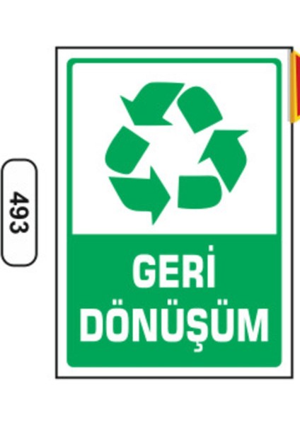 Geri Dönüşüm Uyarı Ikaz Levhası