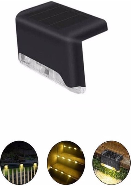 Lamba Solar LED Güneş Enerjili Merdiven Bahçe Teras Yol Lambası Bahçe Yol Aydınlatma Çift Yönlü