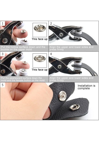 Metal Çıtçıt Düğme Pensesi- 100 Adet Çıtçıt Düğmesi Seti-Metal Düğme Yapma Pensesi ve Düğmesi Cn fiyatları