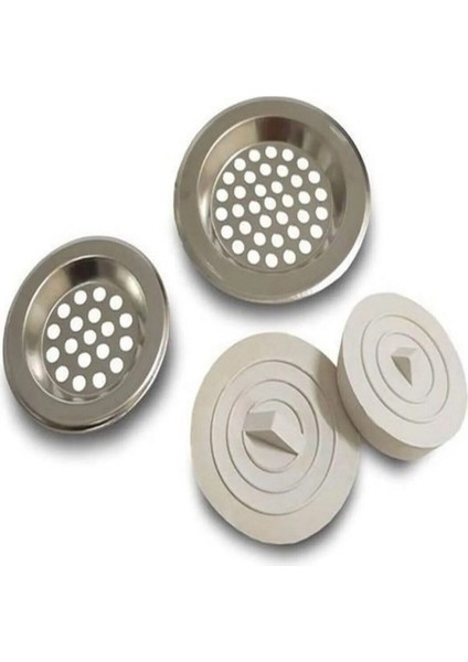 Lavabo Gider Süzgeç Küvet Duşakabin Eviye Tıpası Süzgeçli 2 Adetli Set Lavabo Tıkacı Gider Tıpası fiyatları