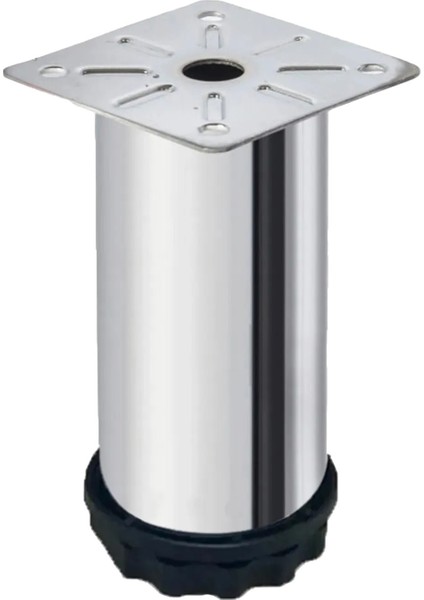 15 cm Metal Baza Ayağı Yükseklik Ayarlı Mobilya Ayağı Yatak Ayağı Koltuk Ayağı 4'lü Set 42 Çap Metal