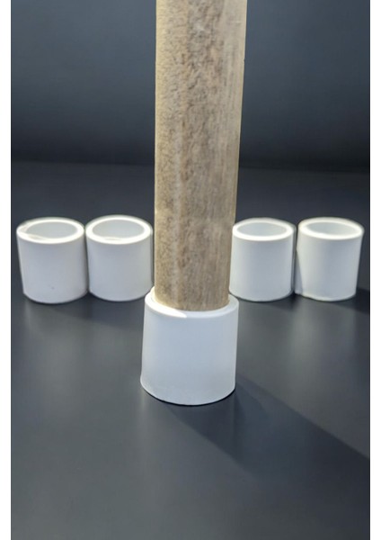 12 Ad 25 mm Beyaz Silikon Masa Sandalye Pabuç Kaydırmaz Koltuk Zemin Koruyucu Çizdirmez Ayak Kılıfı fırsatları