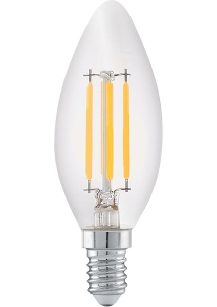 4W 220V E14 Rustik C35 LED Mum Ampul C35-4M Tekli Sarı Işık E14 Rustik Ampul 4 Watt Yok A'dan G'ye F