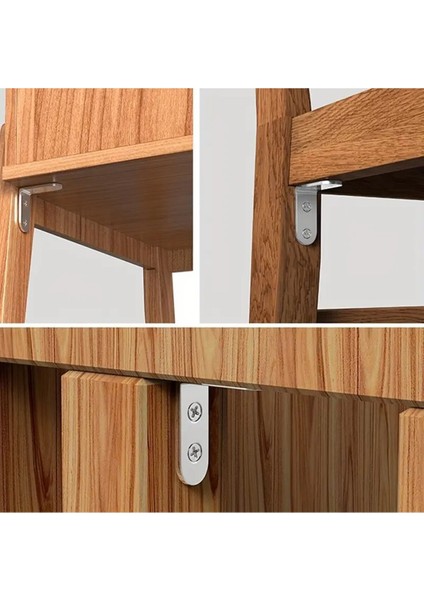 15 Adet L Köşe Destek Aparatı, Metal Ahşap Mobilya ve Raf Sistemleri Için 15X35X35 cm VP-006 Mobilya