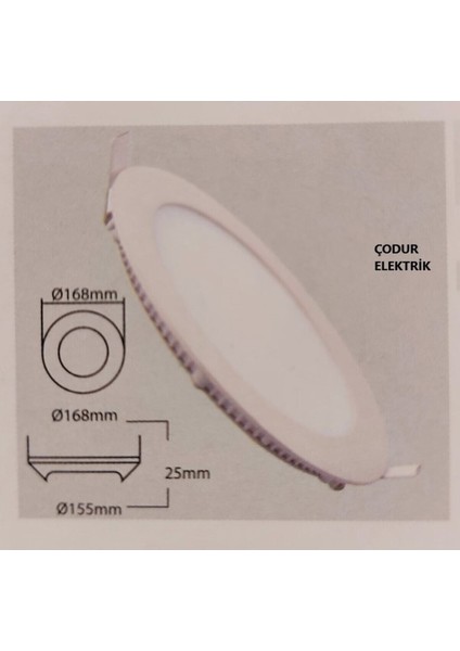 15WATT 3000KELVIN Gün Işığı (Sarı Işık) Sıva Altı LED Spot Panel Armatür modelleri