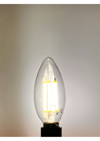 6 Watt E14 Duylu Şeffaf Camlı 690 Lümen 3000 Kelvin Günışığı Buji LED Ampul Tekli Gün Işığı E14 R fiyatları