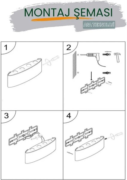 LED Aplik Aydınlatma Çift Taraflı LED Dekoratif Duvar Aplik 4+4 Suya Dayanıklı LED Aplik Tekli Gün I
