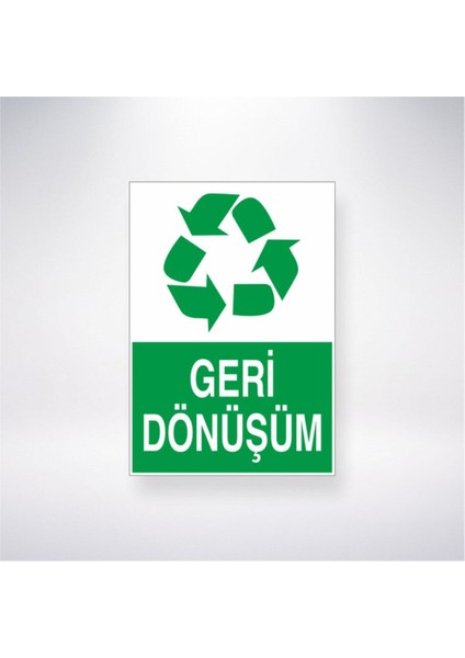 Geri Dönüşüm 21X35 Arkası Arkası Yapışkanlı Sticker