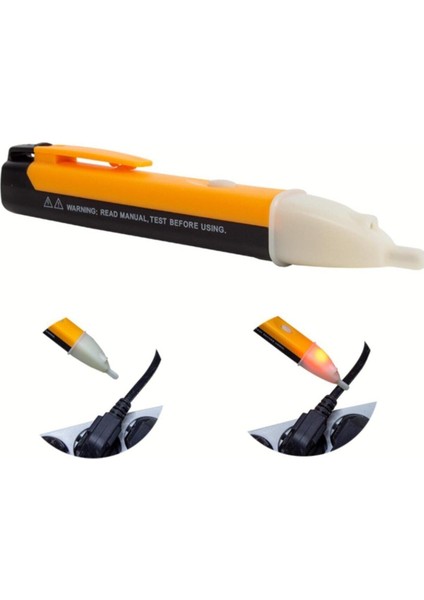 Işıklı ve Sesli Temassız Faz Kontrol Kalemi Büyük Boy