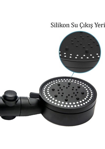 Banyo Duş Başlığı Ayarlanabilir Yüksek Basınçlı Yağmurlama Tepe Duş Sistemi Aç Kapa El Duşu Hortum D fırsatları