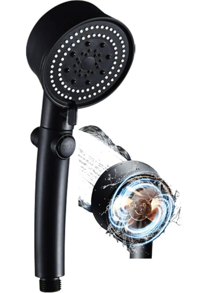 Banyo Duş Başlığı Ayarlanabilir Yüksek Basınçlı Yağmurlama Tepe Duş Sistemi Aç Kapa El Duşu Hortum D