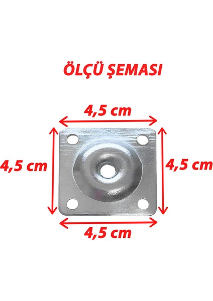 Mobilya Baza Koltuk Zigon Sehpa Ayağı Metal Bağlantı Aparatı Düz Ayak Tabanı M8 Civatalı (4 Adet) Gü fiyatları