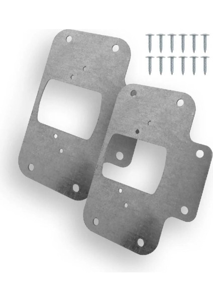 Paslanmaz Çelik Menteşe Onarım Plakası Menteşe Tamir Sacı Dolap Tamir Onarım Sacı 4 Adet 4'lü Menteş fırsatları