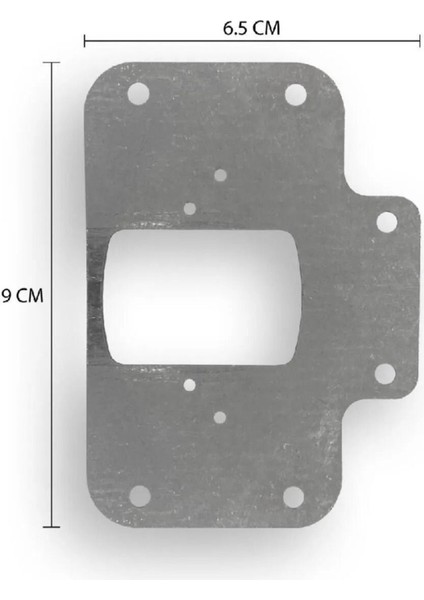 Paslanmaz Çelik Menteşe Onarım Plakası Menteşe Tamir Sacı Dolap Tamir Onarım Sacı 4 Adet 4'lü Menteş