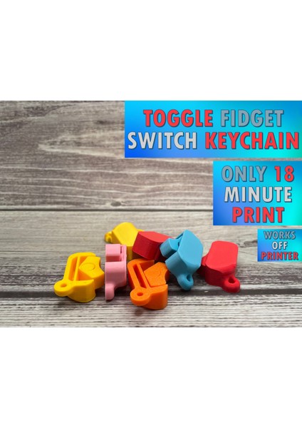 Fidget Switch Anahtarlık - Hızlı ve Kolay (Özelleştirilebilir Tasarım)