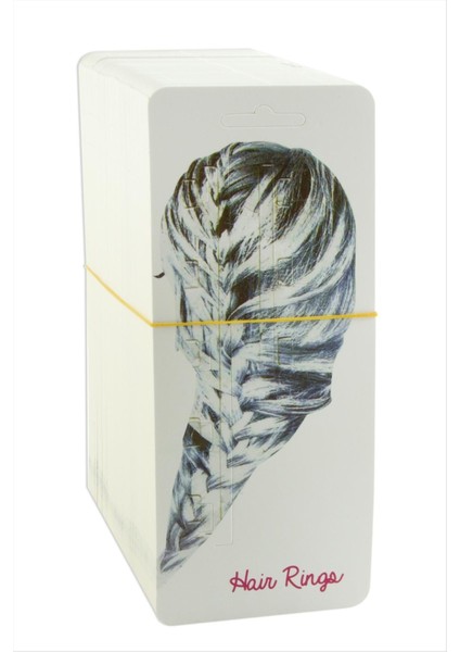 Resveq Saç Yüzük Kartı-Beyaz