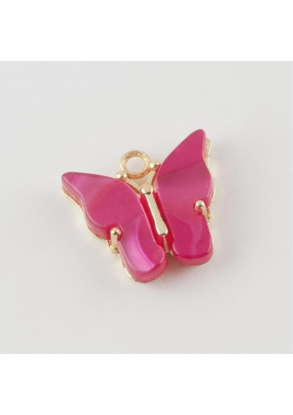 Resveq Kelebek Figürlü Kolye Ucu-Krem fiyatları