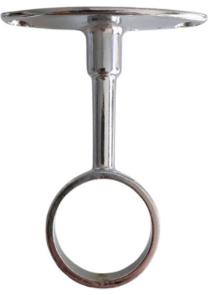 Yuvarlak Ayaklı Açık Askı Borusu Flanşı Mobilya Yuvarlak Boru Flanşı(2 Adet)(Boru ÇAPI:25MM) Dolap I