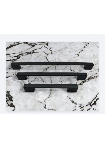 Trs Nergis Alüminyum Köprü Mat Siyah 160 mm 5 Adet Dolap Çekmece Mobilya Vestiyer Kulp Mobilya Kulpl