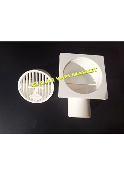 Yer Süzgeci-Sifon-Pis Su Gideri 10X10CM-YANDAN Çıkış-Çap: Ø50MM Gider Süzgeci modelleri