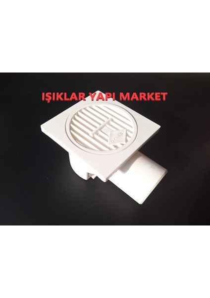 Yer Süzgeci-Sifon-Pis Su Gideri 10X10CM-YANDAN Çıkış-Çap: Ø50MM Gider Süzgeci indirimleri