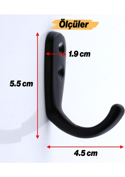 Duvar Vestiyer Çanta Elbise Askısı Siyah Banyo Mutfak Kıyafet Asma Kulp Dolap Askılık Askılığı Siyah modelleri