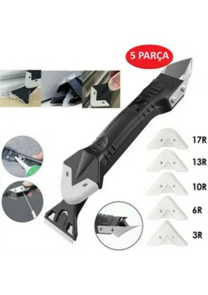 Dolgu Kazıma Fayans Derz Kazıyıcı Uygulama Silikon Çekme Kazıma Aparatı 5 Parçalı Parça No Color fiyatları