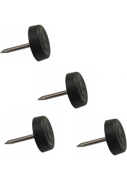 100 Adet Çivili Pabuç Poligrit Siyah Mobilya Zemin Koruyucu Mobilya Bağlantı Elemanları Siyah modelleri