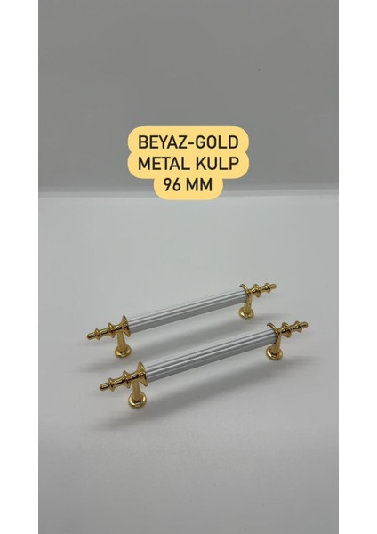 Trs Alüminyum Metal Asos Beyaz Altın 96 mm 2 Adet Dolap Mutfak Çekmece Vestiyer Kulpları Mobilya Kul fiyatları