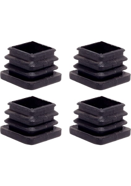 35X35 mm Plastik Kare Içe Geçme Profil Tapası (Kutu) (4 Adet) Gri