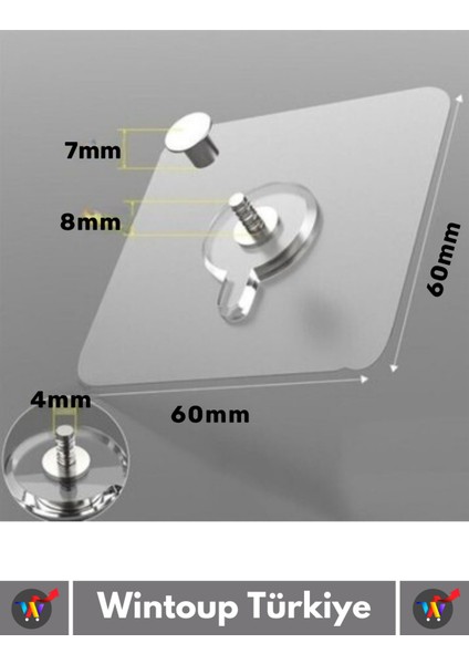 Özel Üretim Yüksek Kaliteli Suya Neme Ekstra Dayanıklı Montajsız Ultra Güçlü Vantuzlu Askı 2 Adet Tu indirimleri