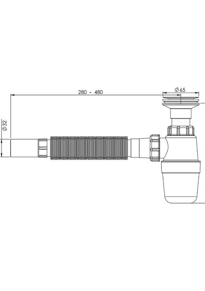 Güçlü 1 Kalite Taslı Lavabo Evye Sifonu Lavabo Evye Gider Borusu Lavabo Sifonu Tr fiyatları