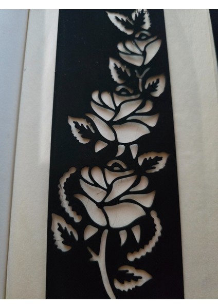 Bookmark Çiçekler Gül ve Yaprak Minimum (Özelleştirilebilir Tasarım) modelleri