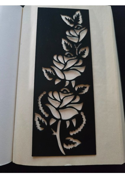 Bookmark Çiçekler Gül ve Yaprak Minimum (Özelleştirilebilir Tasarım) fırsatları