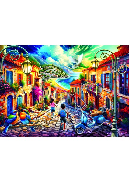Mediterranean Street 300 Parça Puzzle fiyatları