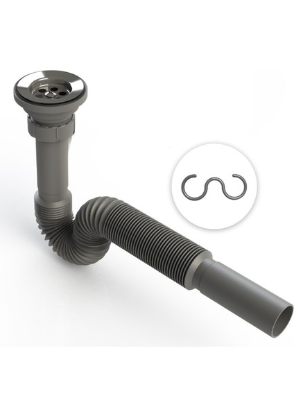 Desiphon Körüklü Lavabo Sifonu Lüks Körüklü Lavabo Evye Sifonu Lavabo Sifonu Lavabo Sifonu Sifon Lav